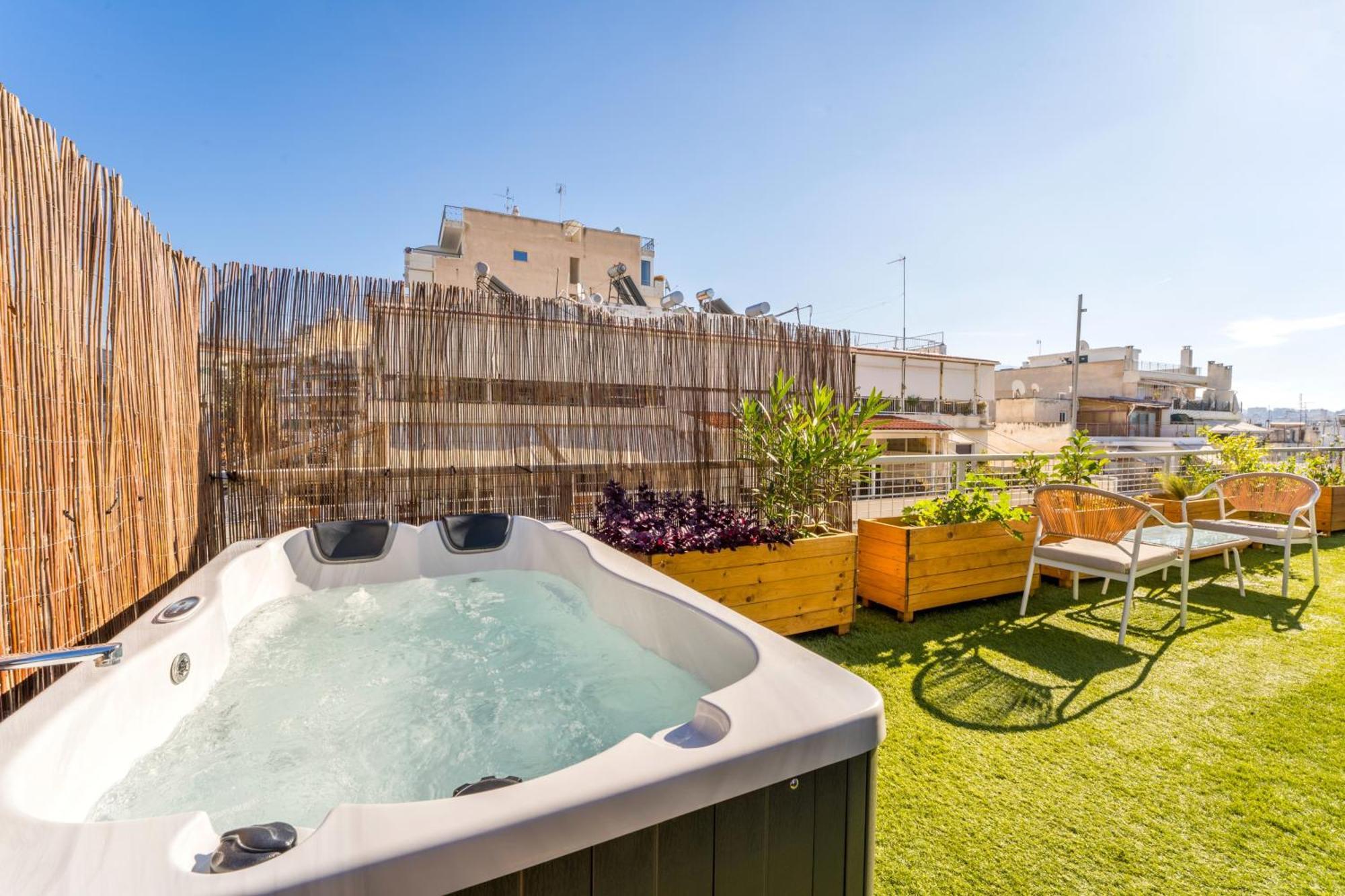 شقة Blue Oasis - Jacuzzi Penthouse أثينا المظهر الخارجي الصورة